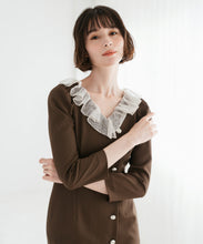 画像をギャラリービューアに読み込む, レースフリルワンピース/TT547405