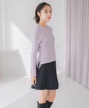 画像をギャラリービューアに読み込む, サイドレースアップミドルリブニット/MM548320