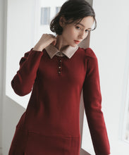 画像をギャラリービューアに読み込む, 襟付きミニニットワンピース/TT547406