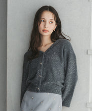 画像をギャラリービューアに読み込む, Vネックシャギーカーディガン/TT548402