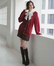 画像をギャラリービューアに読み込む, ビジュー釦ミドルカーディガン/TT548403