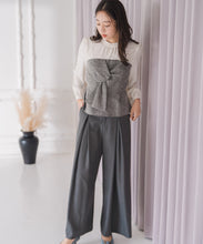 画像をギャラリービューアに読み込む, サイドベルト付きワイドパンツ/MM547301