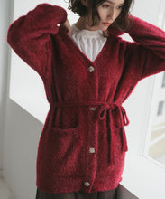 画像をギャラリービューアに読み込む, ビジュー釦ミドルカーディガン/TT548403