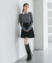 画像をギャラリービューアに読み込む, 襟付きケーブルカーディガン/TT548409