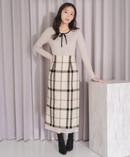 画像をギャラリービューアに読み込む, 【再入荷】フリル袖配色リボンニット/MM548309