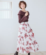 画像をギャラリービューアに読み込む, 【WEB限定予約販売/11月中旬発売予定】水彩フラワーカットジャガードスカート/MM547213