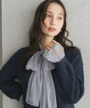 画像をギャラリービューアに読み込む, チュールボウタイラメニットミニワンピース/TT547418