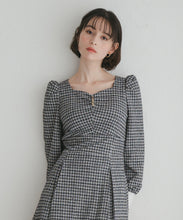 画像をギャラリービューアに読み込む, カットツイードフレアワンピース/TT547416