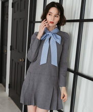 画像をギャラリービューアに読み込む, 【再入荷】襟付きミニニットワンピース/TT547406