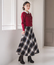 画像をギャラリービューアに読み込む, シャツ襟付きケーブルカーディガン/MM548410