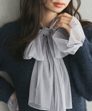 画像をギャラリービューアに読み込む, チュールボウタイラメニットミニワンピース/TT547418