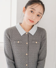 画像をギャラリービューアに読み込む, 【WEB限定予約販売/12月上旬発売予定】襟付きケーブルミニニットワンピース/MM547424