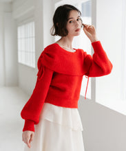 画像をギャラリービューアに読み込む, オフショルミドルゲージニット/TT548307