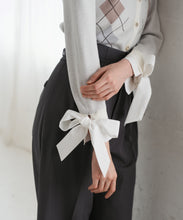 画像をギャラリービューアに読み込む, レイヤード襟アーガイルカーディガン/TT538406