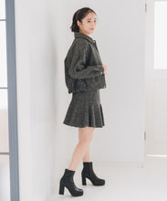 画像をギャラリービューアに読み込む, ヘリンボーン柄ステンカラージャケット/MM548609
