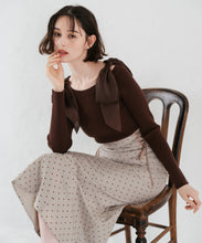 画像をギャラリービューアに読み込む, 肩リボンシアーニット/TT548304