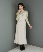 画像をギャラリービューアに読み込む, ニットセットリボンモチーフジャンスカ/TT547403