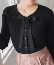 画像をギャラリービューアに読み込む, ラメ配色ボウタイニット/MM548322