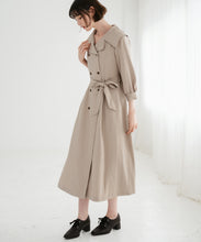 画像をギャラリービューアに読み込む, ビッグ襟付きトレンチ風ワンピース/TT547401