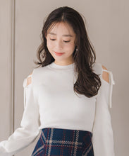 画像をギャラリービューアに読み込む, 肩開きリボンニット/MM548315