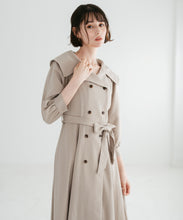 画像をギャラリービューアに読み込む, ビッグ襟付きトレンチ風ワンピース/TT547401
