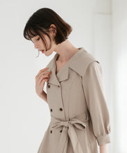 画像をギャラリービューアに読み込む, ビッグ襟付きトレンチ風ワンピース/TT547401