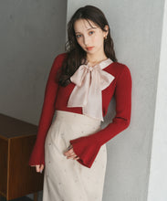 画像をギャラリービューアに読み込む, シアーボウタイリブニット/TT548319