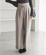 画像をギャラリービューアに読み込む, リボンベルト付ウーリッシュワイドパンツ/TT547303