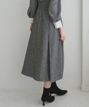 画像をギャラリービューアに読み込む, カットツイードフレアワンピース/TT547416