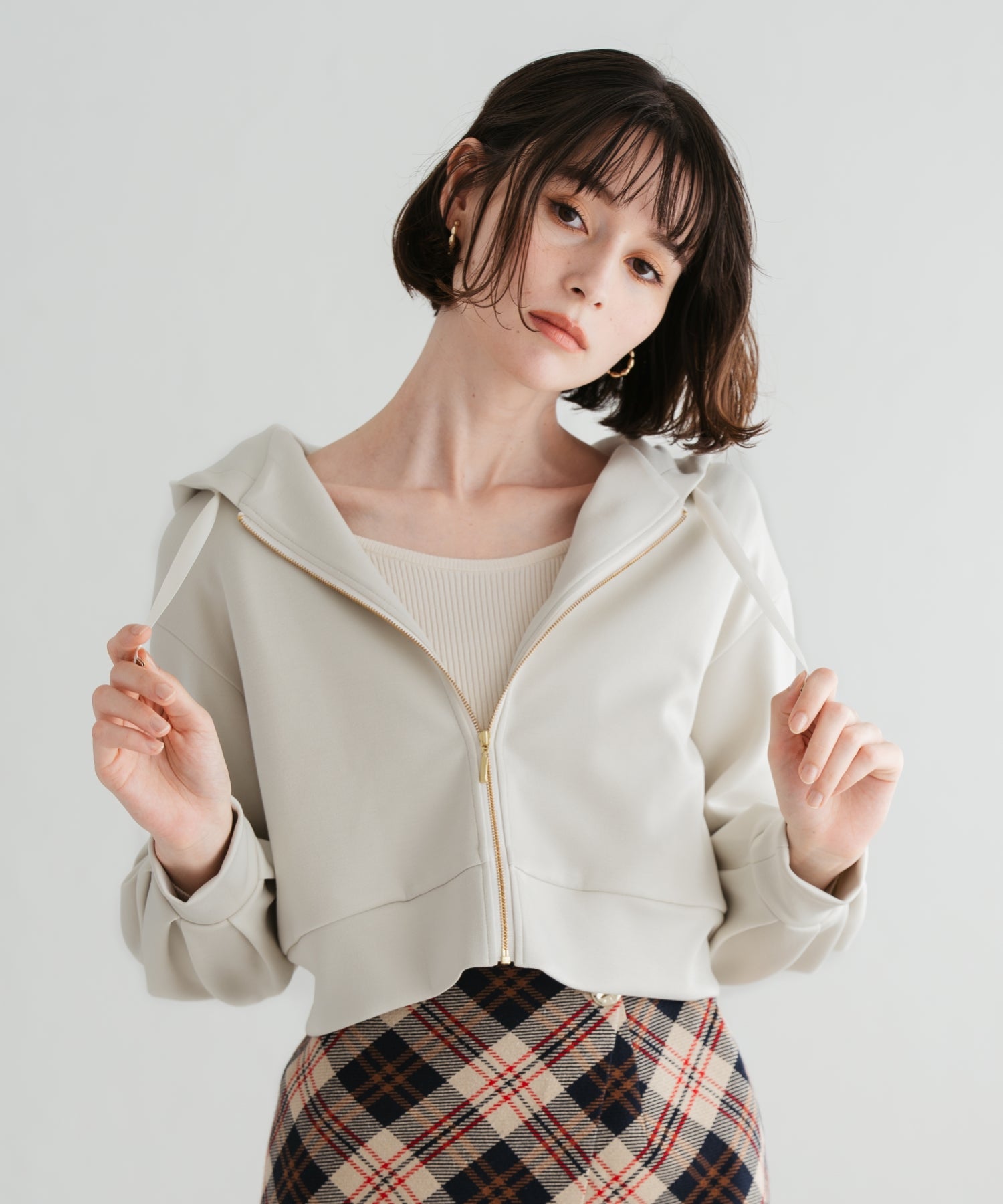 【美品】machatt ボリュームスリーブブルゾン　ベージュ 希少 machatt ボリュームスリーブブルゾン ベージュ 希少