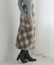 画像をギャラリービューアに読み込む, チェック柄ストレートスカート/TT547210