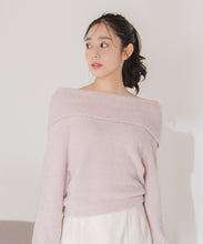 画像をギャラリービューアに読み込む, フワモコオフショルニット/MM548317