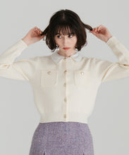 画像をギャラリービューアに読み込む, 襟付きポケットカーディガン/TT548401