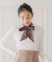 画像をギャラリービューアに読み込む, スカーフ付きリブニット/MM548324