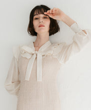 画像をギャラリービューアに読み込む, ボウタイツイードドッキンクグワンピース/TT547408