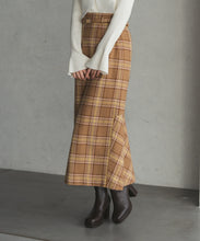 画像をギャラリービューアに読み込む, チェック柄ストレートスカート/TT547210