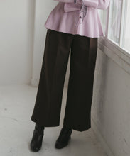 画像をギャラリービューアに読み込む, リボンベルト付ウーリッシュワイドパンツ/TT547303