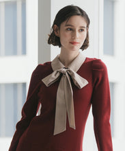 画像をギャラリービューアに読み込む, 襟付きミニニットワンピース/TT547406