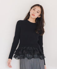 画像をギャラリービューアに読み込む, ペプラムラッフルニット/MM548318