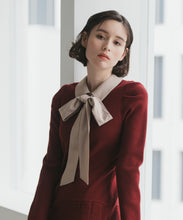 画像をギャラリービューアに読み込む, 【再入荷】襟付きミニニットワンピース/TT547406