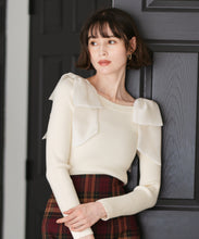 画像をギャラリービューアに読み込む, 肩リボンシアーニット/TT548304