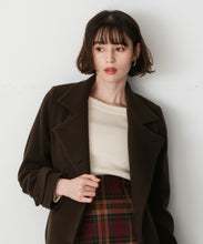 画像をギャラリービューアに読み込む, 【予約販売/11月中旬発売予定】スタンドカラーロングコート/TT548605