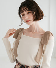 画像をギャラリービューアに読み込む, ベロア肩リボンニット/TT538309