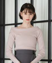 画像をギャラリービューアに読み込む, アシメデザインラメリブニット/TT548306