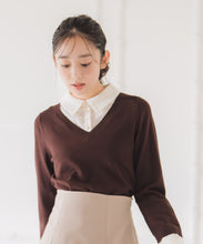 画像をギャラリービューアに読み込む, レースシャツドッキングニット/MM548319