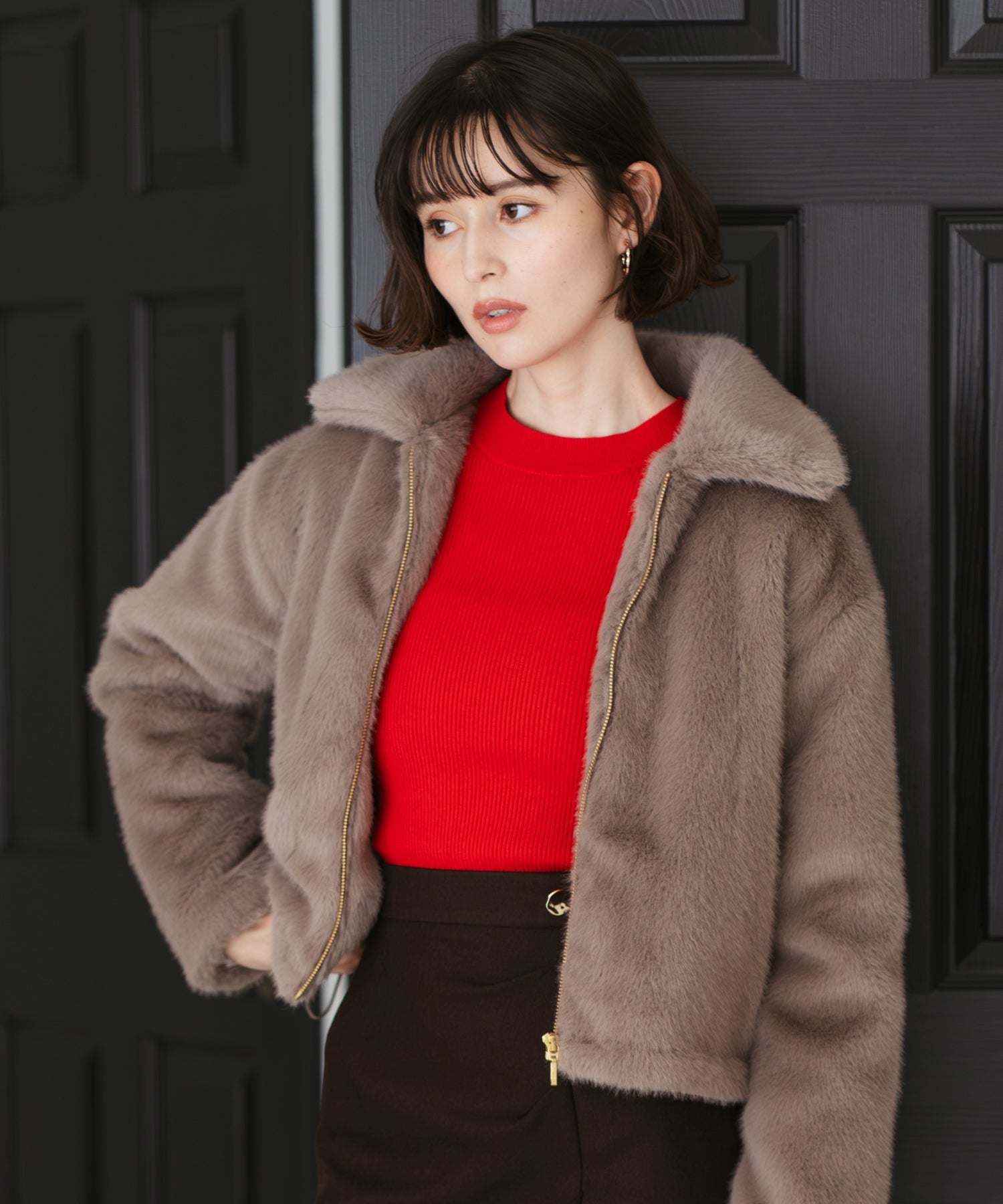 フェイクファーショートブルゾン/TT548607 – MISCH MASCH|31 Sons de mode