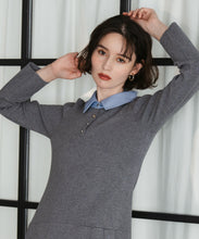 画像をギャラリービューアに読み込む, 襟付きミニニットワンピース/TT547406