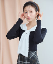 画像をギャラリービューアに読み込む, セーラーカラーニット/MM548312