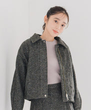 画像をギャラリービューアに読み込む, ヘリンボーン柄ステンカラージャケット/MM548609