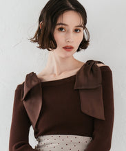 画像をギャラリービューアに読み込む, 肩リボンシアーニット/TT548304